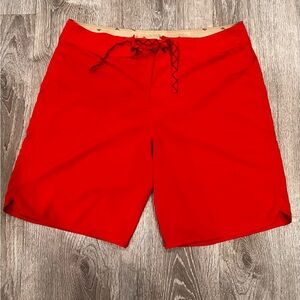 Patagonia Men's Red Swim Trunks - Classic Beach Boardshorts